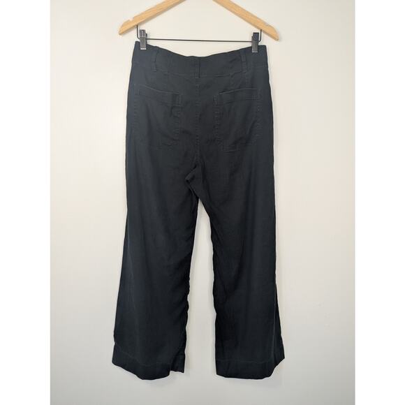 Maeve Anthropologie The Colette Cropped Linen Blend Wide Leg Pant - Picture 5 of 9